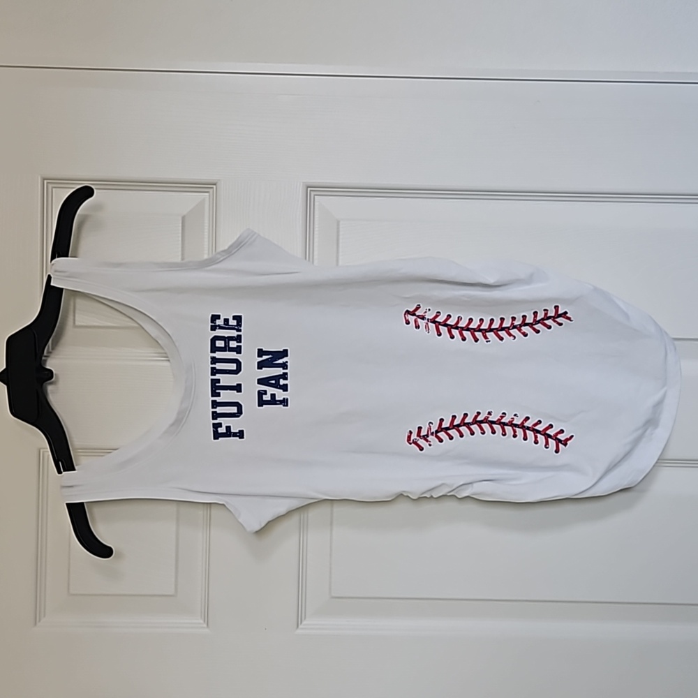 Maternity baseball tank